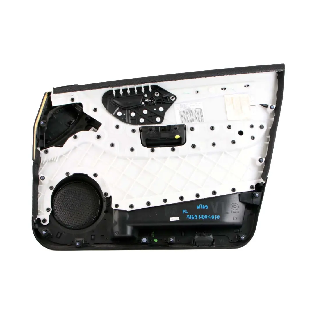 Mercedes-Benz A B W169 W245 Front Left N/S Door Card Trim Panel Cloth Black to with Part number A1697204970 Mercedes-Benz A B W169 W245 Front Left N/S Door Card Trim Panel Cloth Black - SKU rhd-A1697204970 - Part number A1697204970