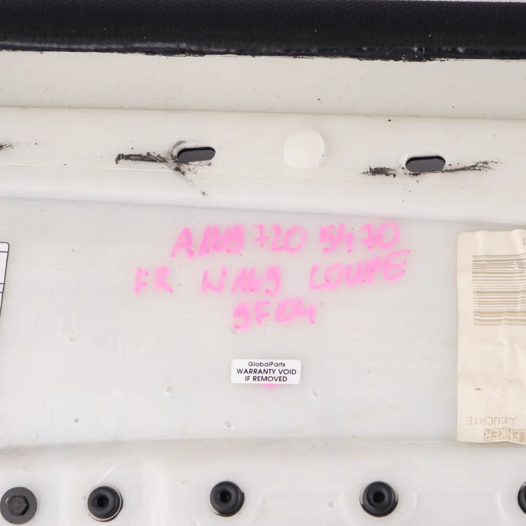 Door Card Front Right O/S Door Trim Panel Cloth Black to Mercedes W169 Coupe with Part number A1697205470 Mercedes W169 Coupe Door Card Front Right O/S Door Trim Panel Cloth Black - SKU rhd-A1697205470 - Part number A1697205470