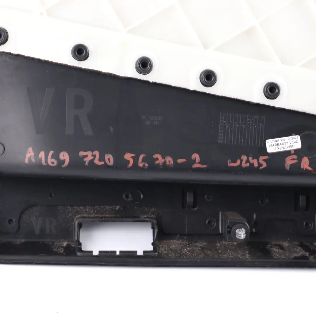 Mercedes W245 Door Card Front Right O/S Trim Panel Cloth Fabric Black - SKU rhd-A1697205670-2 - Part number A1697205670