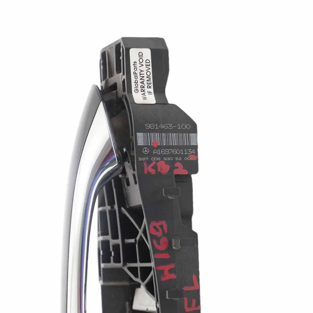 Handle Grab Door Front Left N/S Kosmosschwarz Black to Mercedes W169 with Part number A1697601134 Mercedes W169 Handle Grab Door Front Left N/S Kosmosschwarz Black - SKU rhd-A1697601134-KB2 - Part number A1697601134