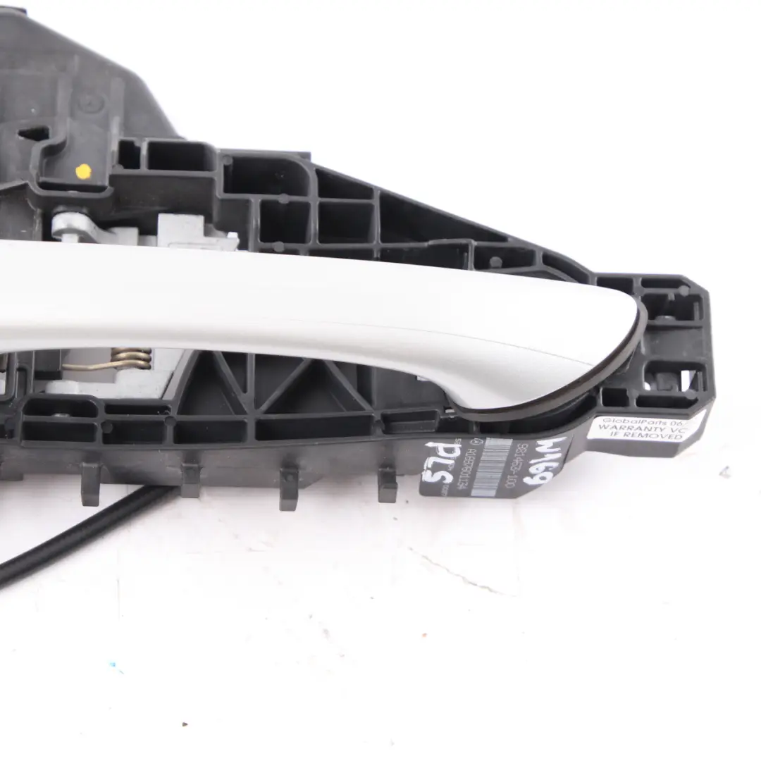 Handle Grab Door Front Left N/S Polar Silver - 761 to Mercedes W169 with Part number A1697601134 Mercedes W169 Handle Grab Door Front Left N/S Polar Silver - 761 - SKU rhd-A1697601134-PLS - Part number A1697601134