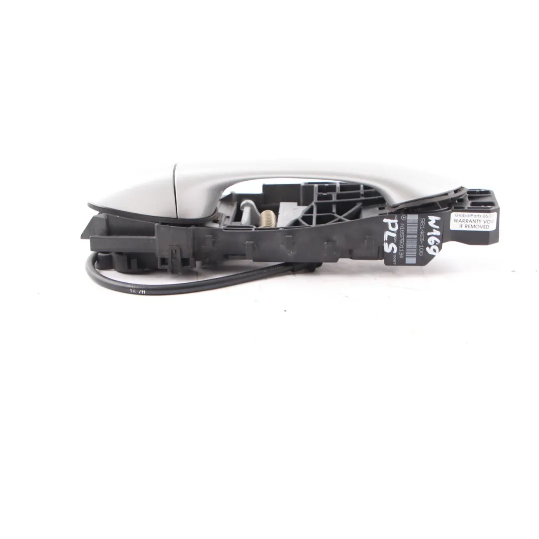 Handle Grab Door Front Left N/S Polar Silver - 761 to Mercedes W169 with Part number A1697601134 Mercedes W169 Handle Grab Door Front Left N/S Polar Silver - 761 - SKU rhd-A1697601134-PLS - Part number A1697601134