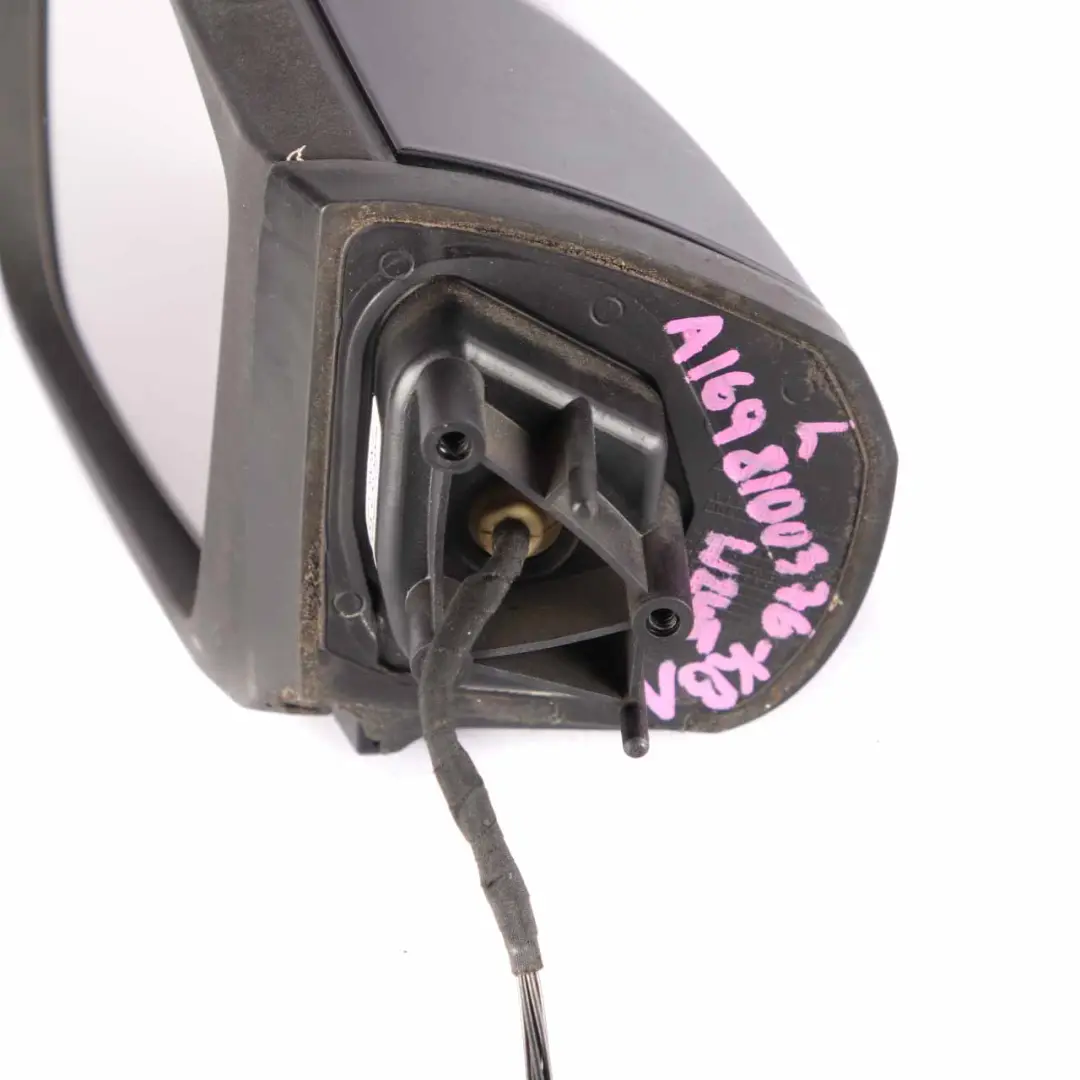  Wing Mirror Mercedes W169 W245 1 Left Door Outside Kosmosschwarz Cosmic Black - SKU rhd-A1698100376-KB1 - Part number A1698100376