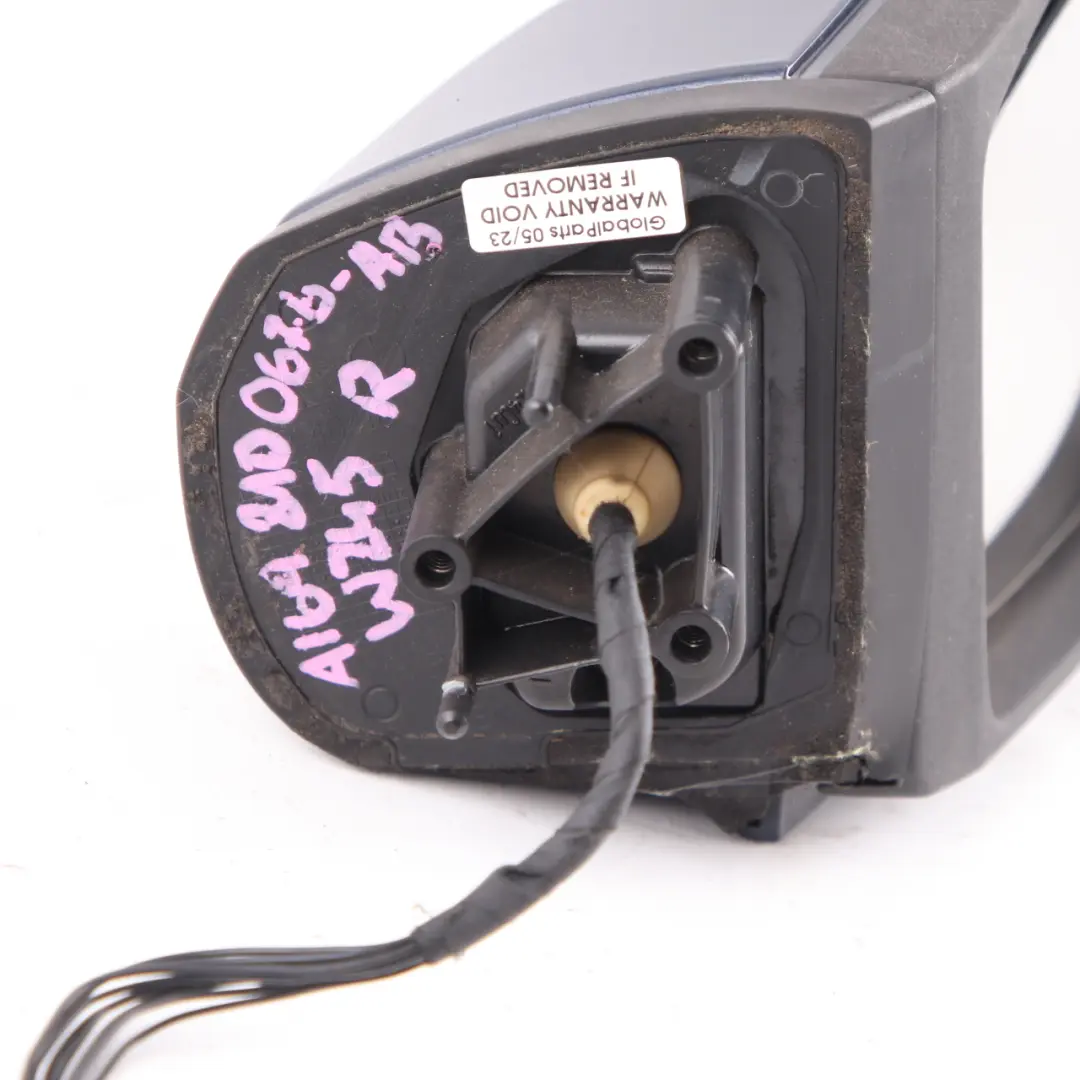 Mercedes-Benz A B W169 W245 Right O/S Wing Door Mirror Folding Atoll Blue 375 to with Part number A1698100676 Mercedes-Benz A B W169 W245 Right O/S Wing Door Mirror Folding Atoll Blue 375 - SKU rhd-A1698100676-AB - Part number A1698100676