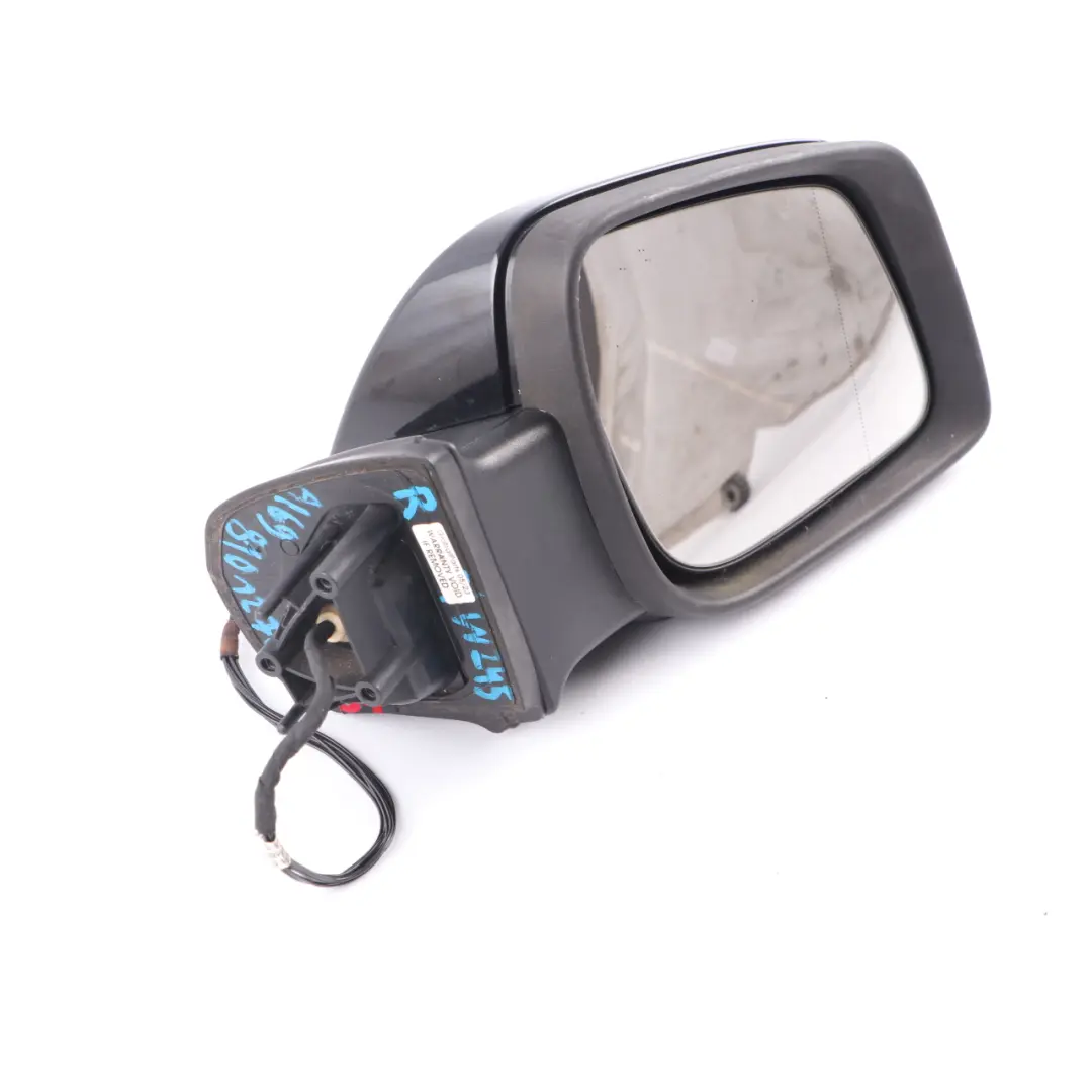 Wing Mirror Mercedes W169 W245 Outside Right O/S Kosmos Black Metallic - 191 to with Part number A1698101276 Wing Mirror Mercedes W169 W245 Outside Right O/S Kosmos Black Metallic - 191 - SKU rhd-A1698101276-KB1 - Part number A1698101276