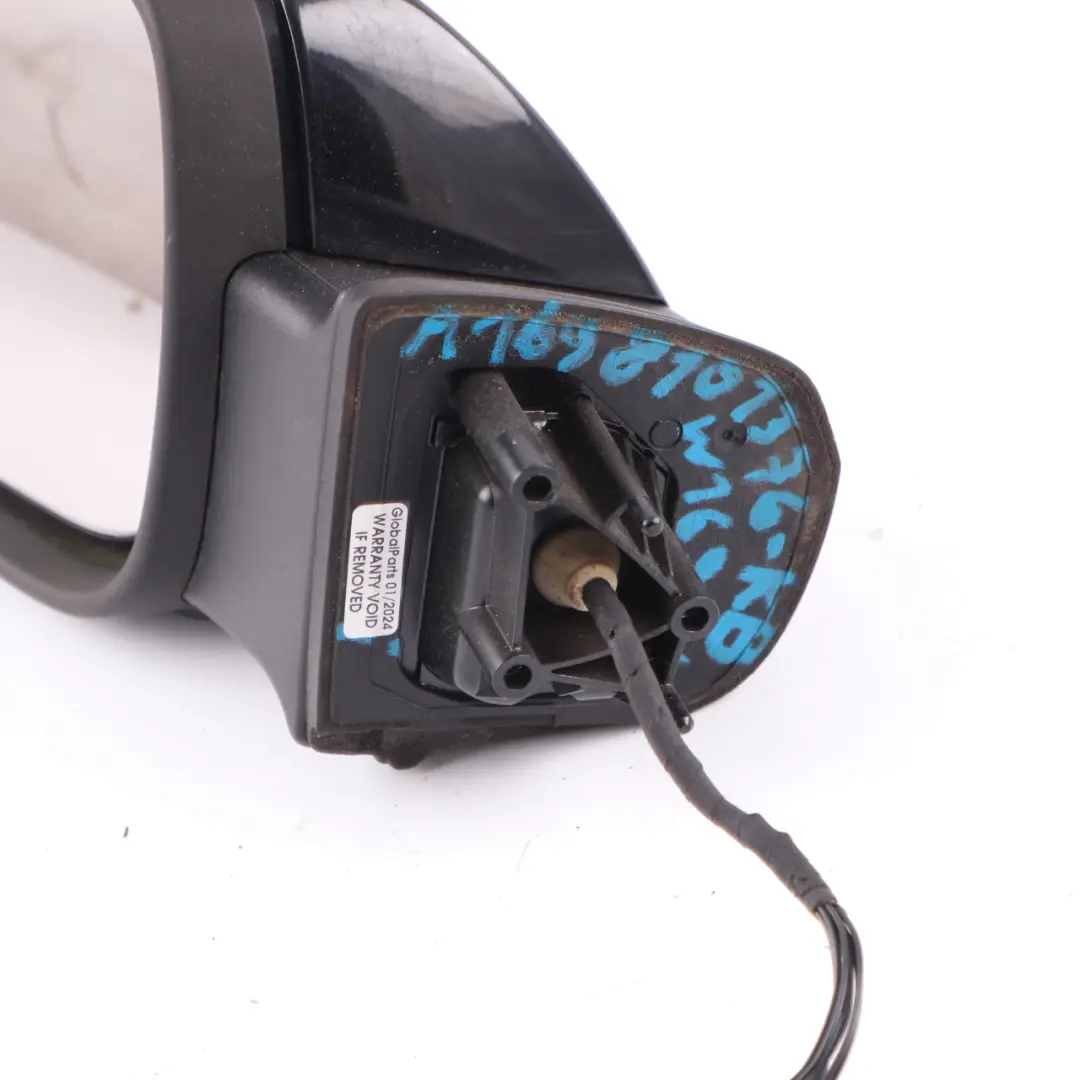 Wing Mirror Mercedes W169 W245 Power Fold Left N/S Cosmic Black Metallic - 191 to with Part number A1698101376 Wing Mirror Mercedes W169 W245 Power Fold Left N/S Cosmic Black Metallic - 191 - SKU rhd-A1698101376-KB - Part number A1698101376