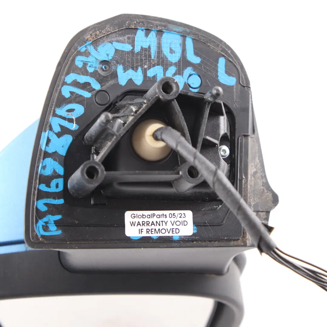 Wing Mirror Mercedes W169 W245 Power Fold Left N/S Mistral Blue Metallic - 955 to with Part number A1698101376 Wing Mirror Mercedes W169 W245 Power Fold Left N/S Mistral Blue Metallic - 955 - SKU rhd-A1698101376-MBL - Part number A1698101376