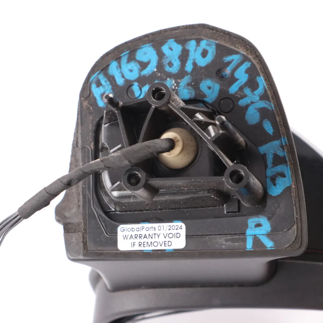 Wing Mirror Mercedes W169 W245 Power Fold Right O/S Kosmos Black Metallic - 191 to with Part number A1698101476 Wing Mirror Mercedes W169 W245 Power Fold Right O/S Kosmos Black Metallic - 191 - SKU rhd-A1698101476-KB - Part number A1698101476