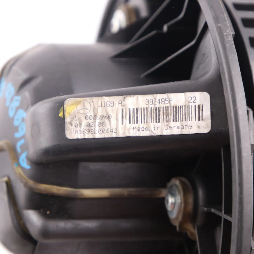 Mercedes W169 W245 Heater Blower Motor Fan Unit - SKU rhd-A1698200642-1 - Part number A1698200642
