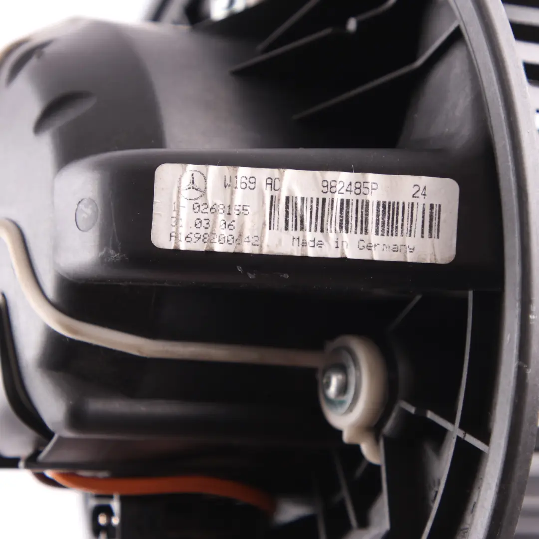  Heater Blower Mercedes W169 W245 Motor Fan Control Unit - SKU rhd-A1698200642-2 - Part number A1698200642