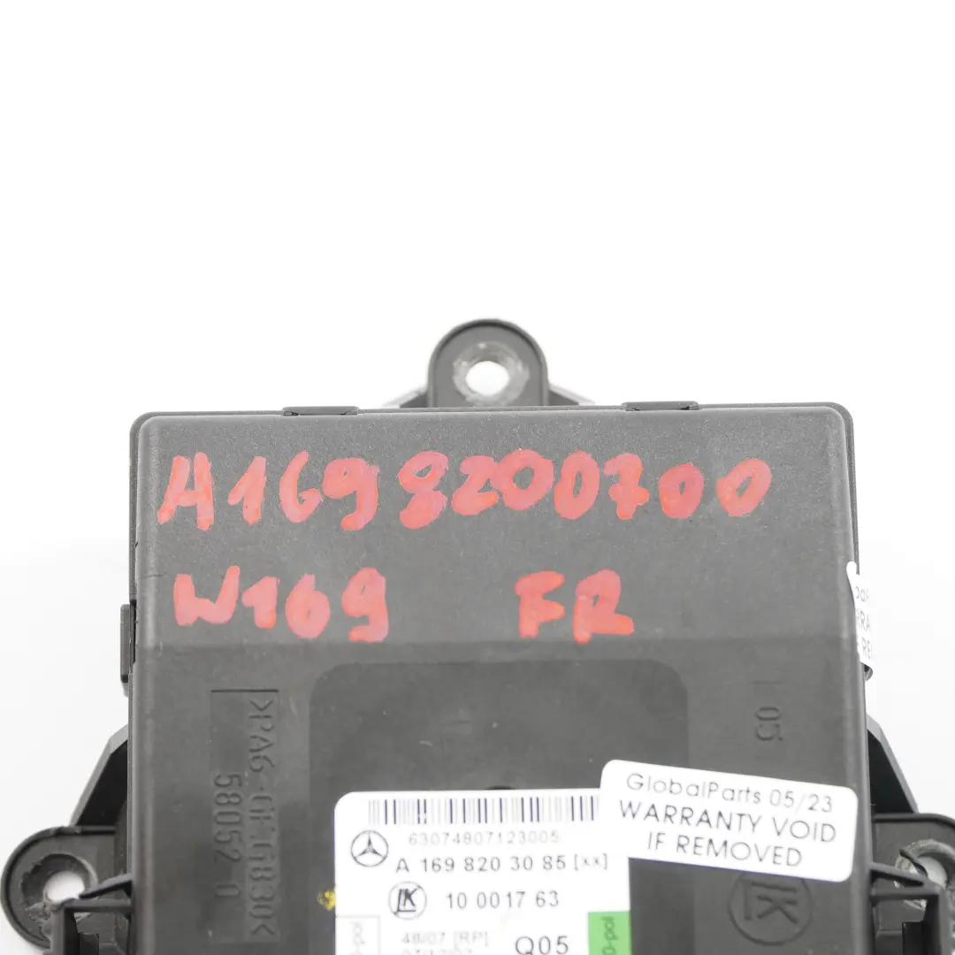  Door Module Mercedes W169 W245 Front Right O/S Control Unit - SKU rhd-A1698203085 - Part number A1698203085