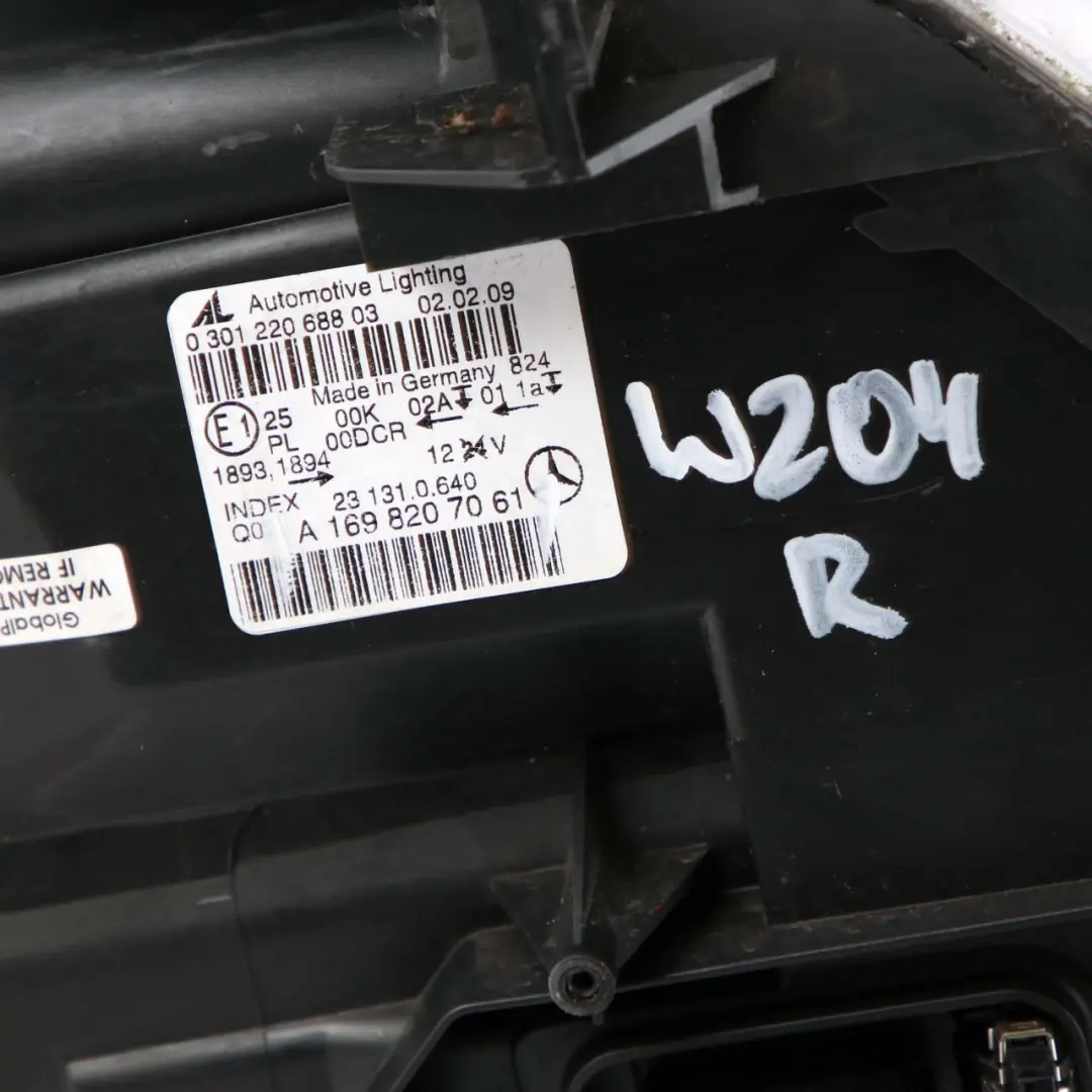 Mercedes-Benz B-Class W245 Bi-Xenon Headlight Lamp Front Right O/S to with Part number A1698207061 Mercedes-Benz B-Class W245 Bi-Xenon Headlight Lamp Front Right O/S - SKU rhd-A1698207061 - Part number A1698207061