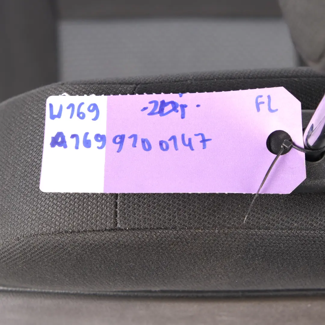  Mercedes-Benz A-Class W169 Cloth Fabric Front Left N/S Seat Black Anthracite - SKU rhd-A1699100147 - Part number A1699100147