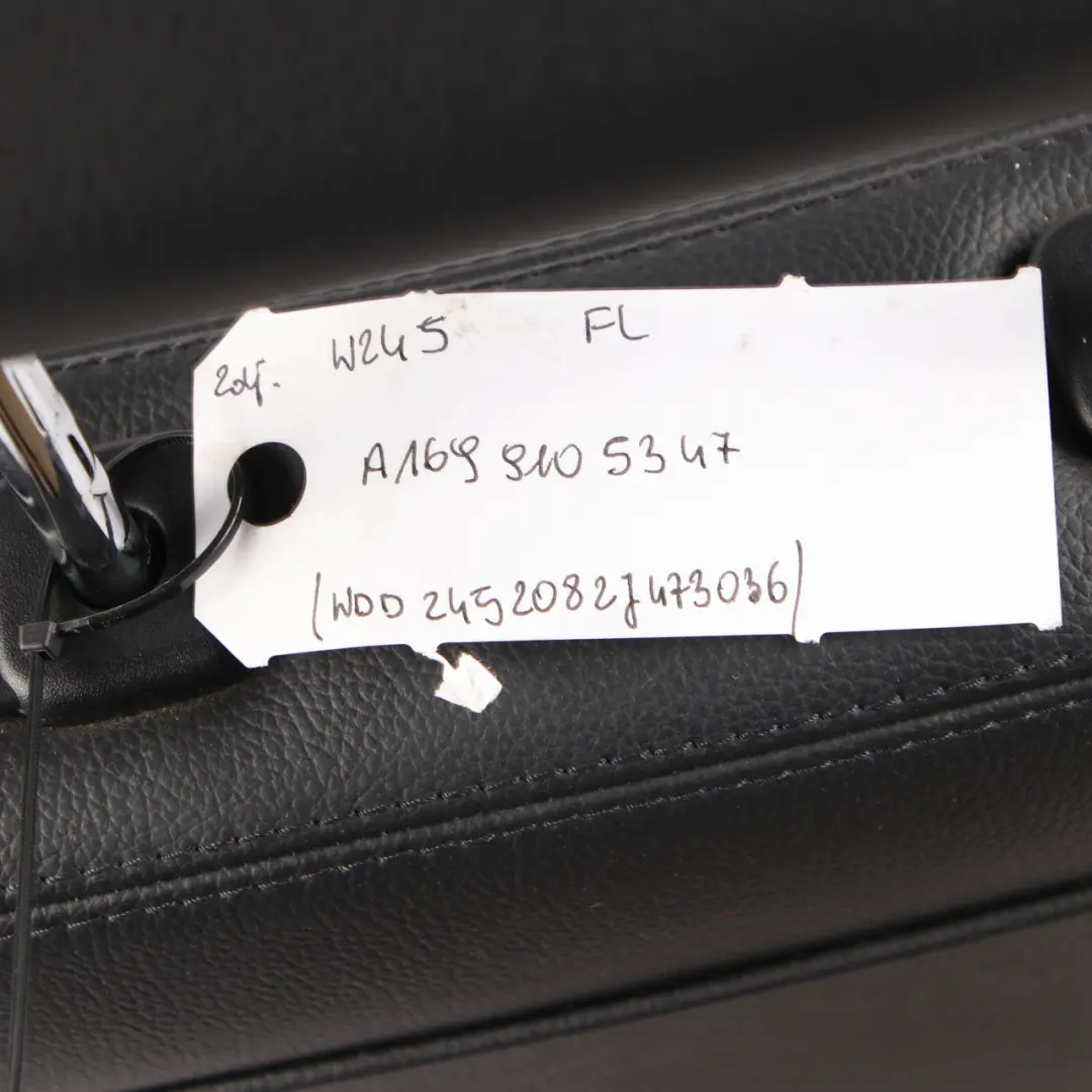 Mercedes W245 Front Left Sport Seat Cloth Leather Black Anthracit - SKU rhd-A1699105347-1 - Part number A1699105347