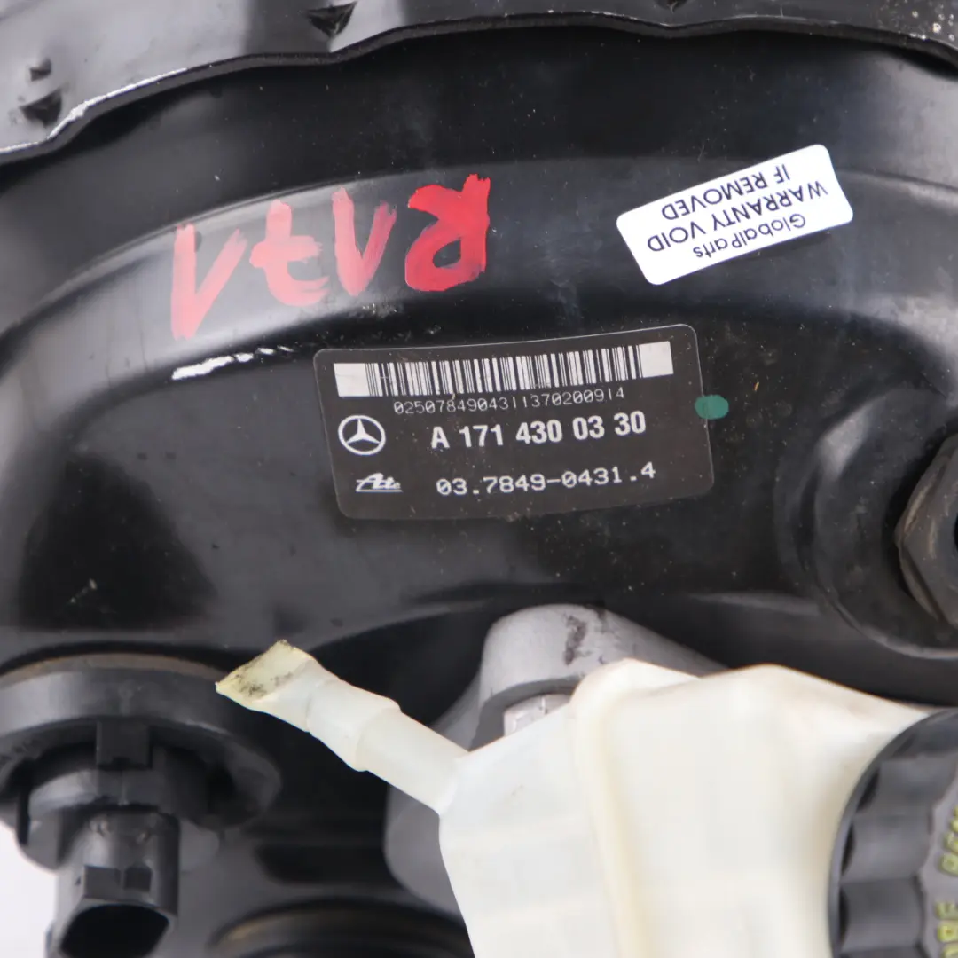 Mercedes SLK R171 Brake Servo Brake Master Cylinder Booster - SKU rhd-A1714300330 - Part number A1714300330