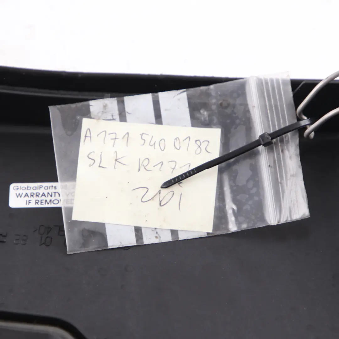 Fuse Box Cover Trim Panel Lid Housing to Mercedes SLK R171 with Part number A1715400182 Mercedes SLK R171 Fuse Box Cover Trim Panel Lid Housing - SKU rhd-A1715400182 - Part number A1715400182