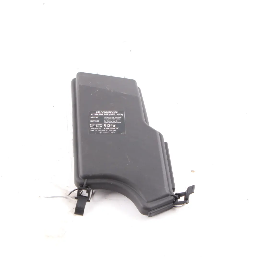 Fuse Box Cover Trim Panel Lid Housing to Mercedes SLK R171 with Part number A1715400182 Mercedes SLK R171 Fuse Box Cover Trim Panel Lid Housing - SKU rhd-A1715400182 - Part number A1715400182