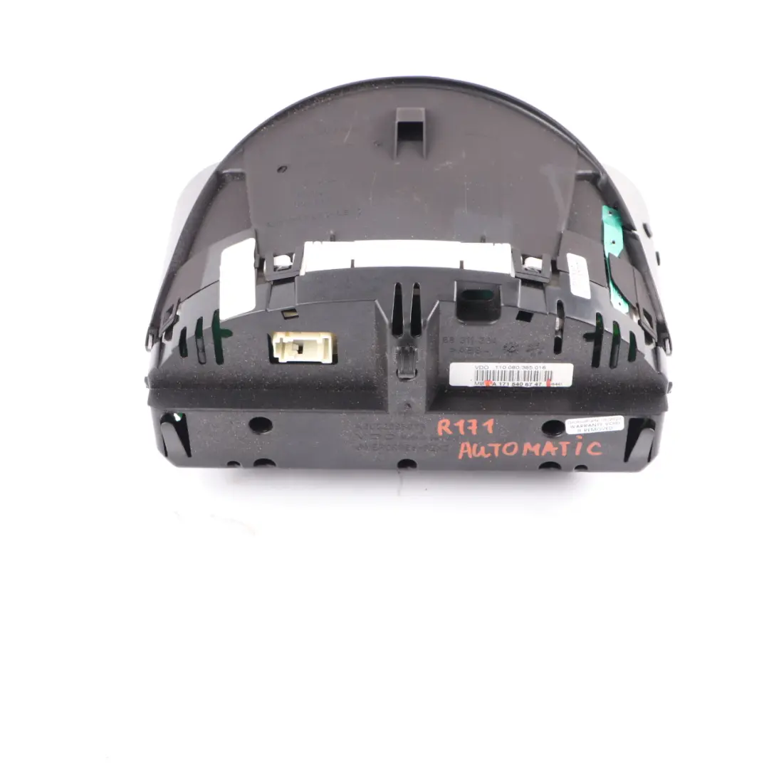 Instrument Cluster Speedo Clocks Automatic to Mercedes SLK R171 Petrol with Part number A1715406747 Mercedes SLK R171 Petrol Instrument Cluster Speedo Clocks Automatic - SKU rhd-A1715406747 - Part number A1715406747
