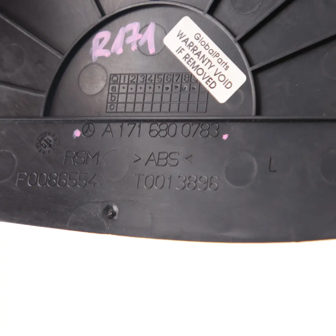 Dashboard Trim Cover Panel Left N/S Black to Mercedes R171 with Part number A1716800783 Mercedes R171 Dashboard Trim Cover Panel Left N/S Black - SKU rhd-A1716800783 - Part number A1716800783