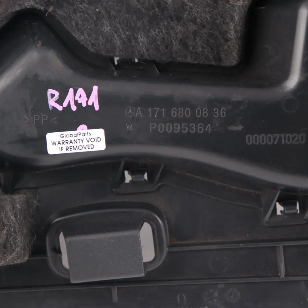 Dashboard Lower Trim Cover Panel Black Left N/S to Mercedes SLK R171 with Part number A1716800836 Mercedes SLK R171 Dashboard Lower Trim Cover Panel Black Left N/S - SKU rhd-A1716800836 - Part number A1716800836