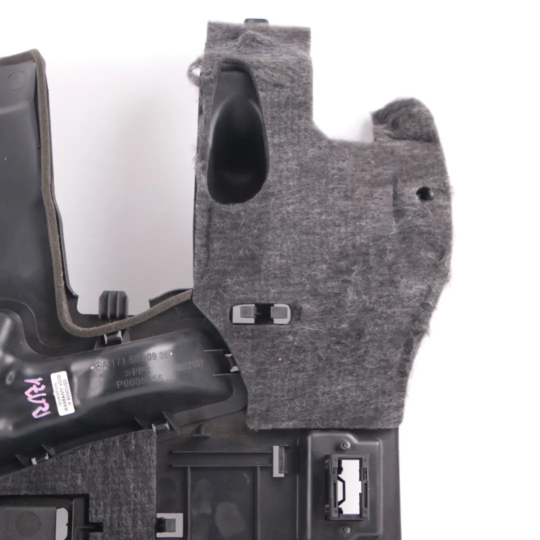 Footwell Dash Trim Panel Bottom Black Right O/S to Mercedes SLK R171 with Part number A1716800936 Mercedes SLK R171 Footwell Dash Trim Panel Bottom Black Right O/S - SKU rhd-A1716800936 - Part number A1716800936