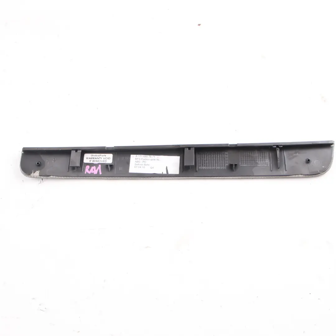 Dashboard Trim Cover Decor Strip Carbon Left N/S to Mercedes SLK R171 with Part number A1716807671 Mercedes SLK R171 Dashboard Trim Cover Decor Strip Carbon Left N/S - SKU rhd-A1716807671 - Part number A1716807671