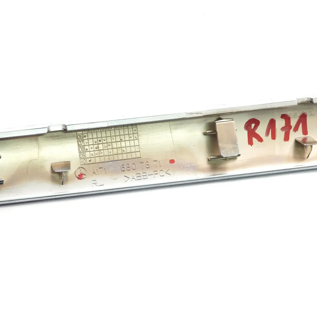 Dashboard Trim Cover Dash Decor Strip Silver to Mercedes SLK R171 with Part number A1716807871 Mercedes SLK R171 Dashboard Trim Cover Dash Decor Strip Silver - SKU rhd-A1716807871 - Part number A1716807871