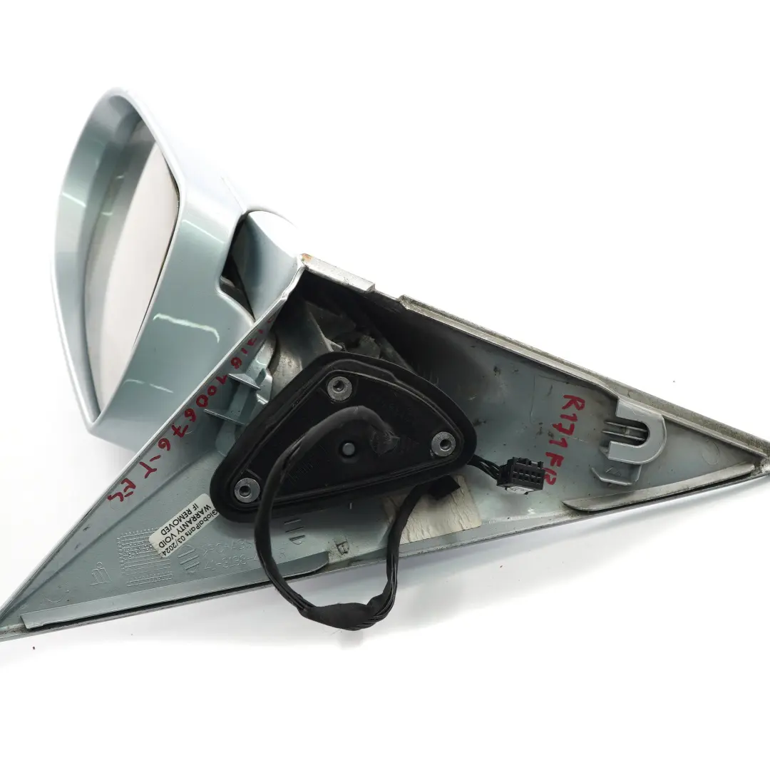 Wing Mirror Door Right O/S Outside Tellurium Silver 762 to Mercedes SLK R171 with Part number A1718100676 Mercedes SLK R171 Wing Mirror Door Right O/S Outside Tellurium Silver 762 - SKU rhd-A1718100676-TES - Part number A1718100676