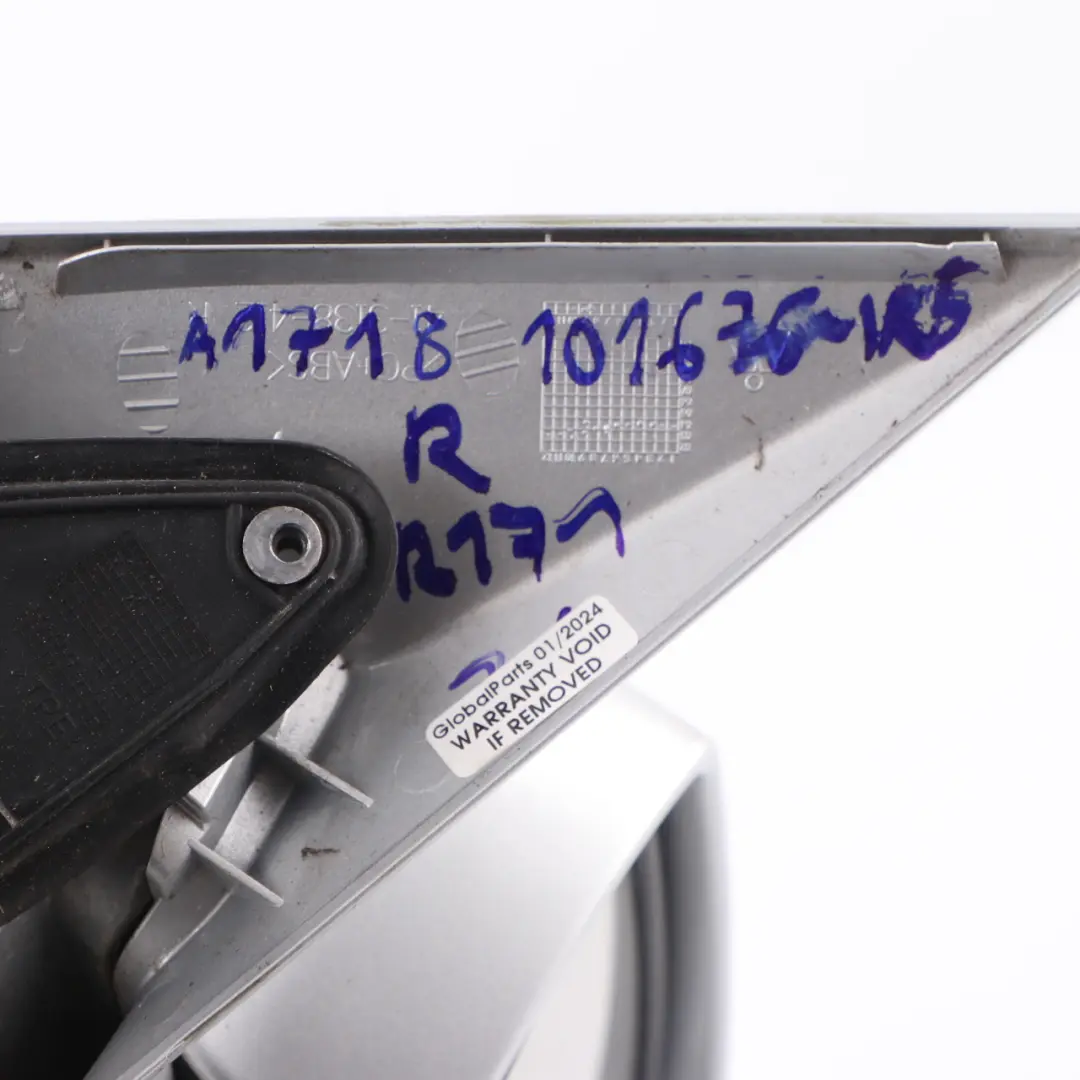 Mercedes SLK R171 Wing Mirror Right O/S Door Power Fold Iridium Silver - 775 - SKU rhd-A1718101676-IRS - Part number A1718101676