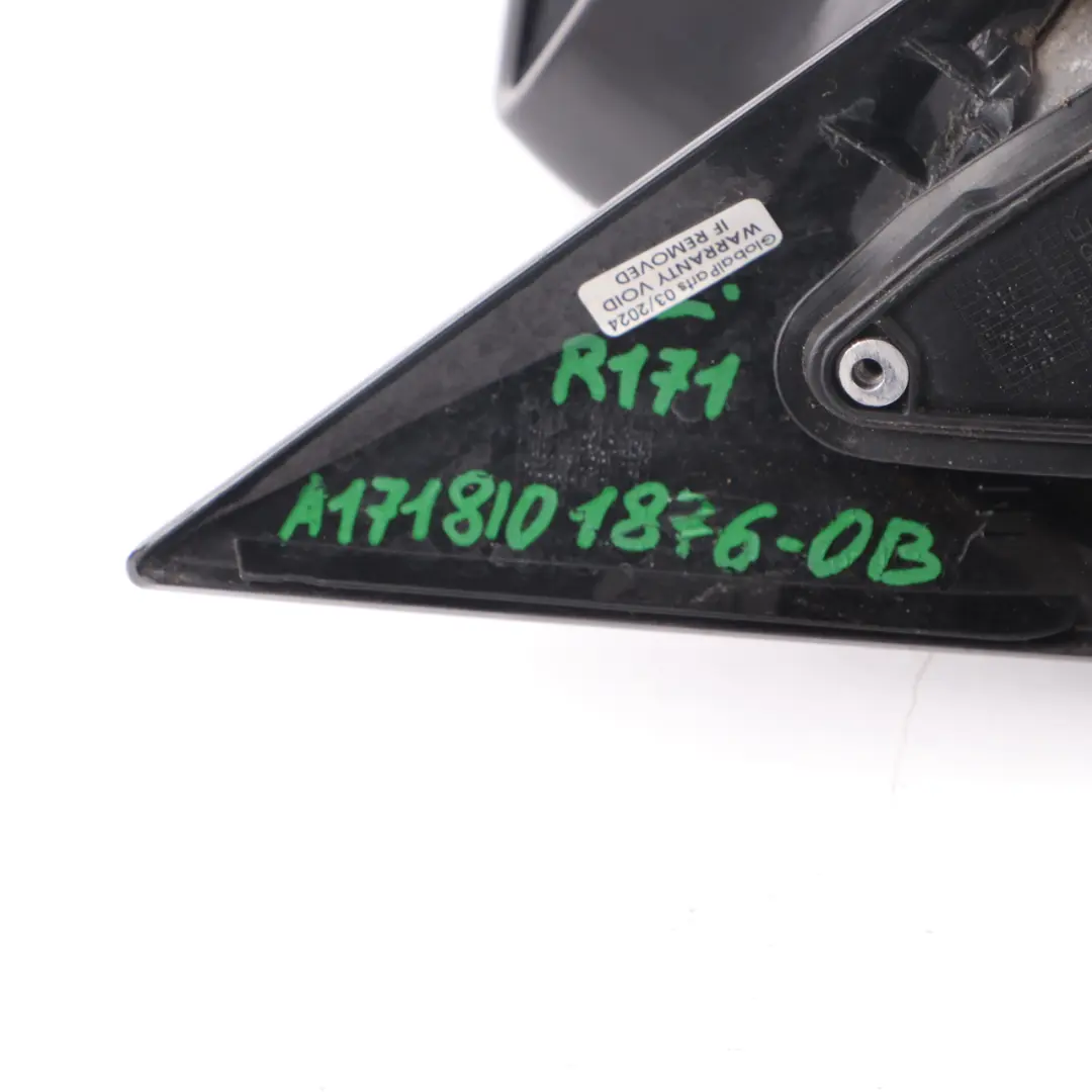 Wing Mirror Right O/S Door Obsidian Black - 197 to Mercedes SLK R171 with Part number A1718101876 Mercedes SLK R171 Wing Mirror Right O/S Door Obsidian Black - 197 - SKU rhd-A1718101876-OB - Part number A1718101876