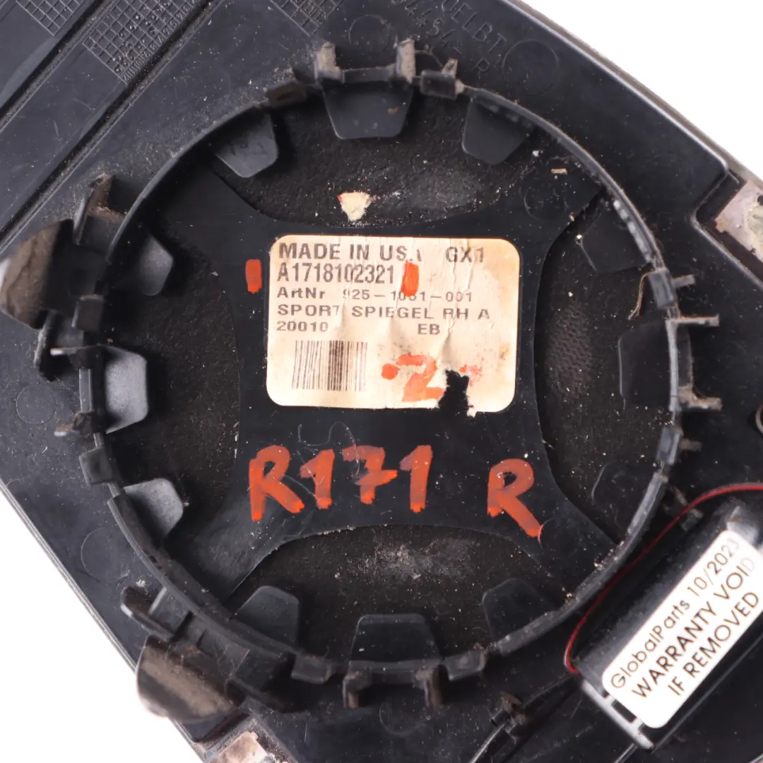 Wing Mirror Glass Mercedes R171 C207 C219 Door Right O/S Auto Dip to with Part number A1718102321 Wing Mirror Glass Mercedes R171 C207 C219 Door Right O/S Auto Dip - SKU rhd-A1718102321 - Part number A1718102321