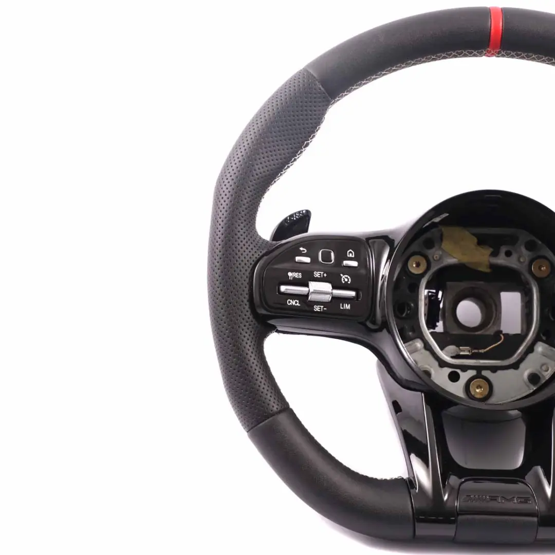 Steering Wheel Mercedes W204 C63 AMG Black Leather Sport Paddle Shift + Screen to with Part number A1724601103 Steering Wheel Mercedes W204 C63 AMG Black Leather Sport Paddle Shift + Screen - SKU rhd-A1724601103 - Part number A1724601103