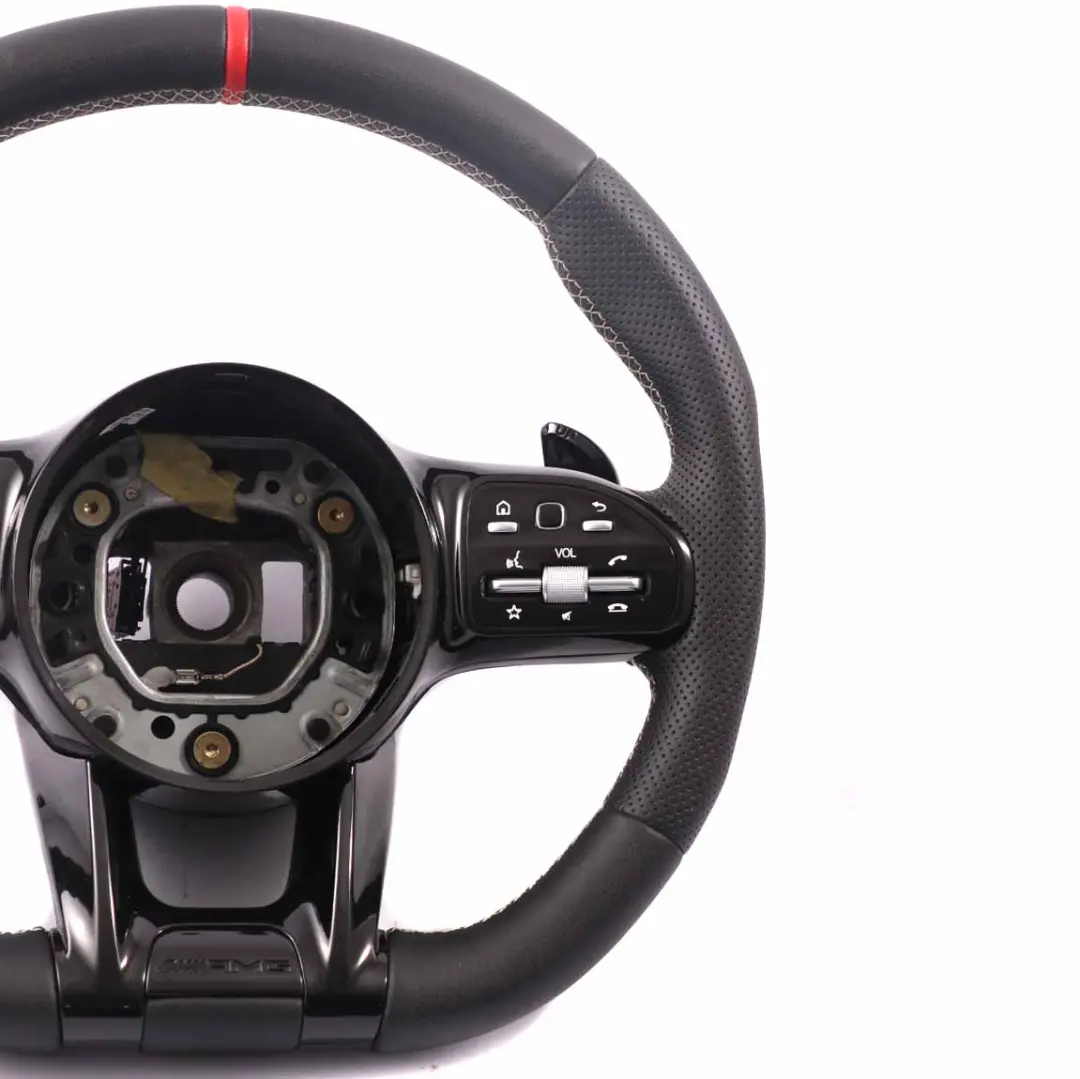 Steering Wheel Mercedes W204 C63 AMG Black Leather Sport Paddle Shift + Screen to with Part number A1724601103 Steering Wheel Mercedes W204 C63 AMG Black Leather Sport Paddle Shift + Screen - SKU rhd-A1724601103 - Part number A1724601103