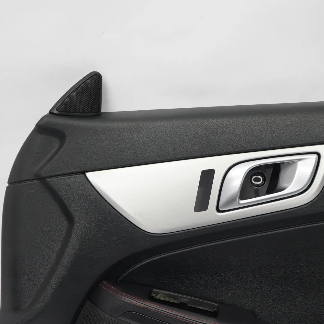 Door Card Mercedes SLK R172 Front Right O/S Black Leather Red Thread to with Part number A1727200263 Door Card Mercedes SLK R172 Front Right O/S Black Leather Red Thread - SKU rhd-A1727200263 - Part number A1727200263