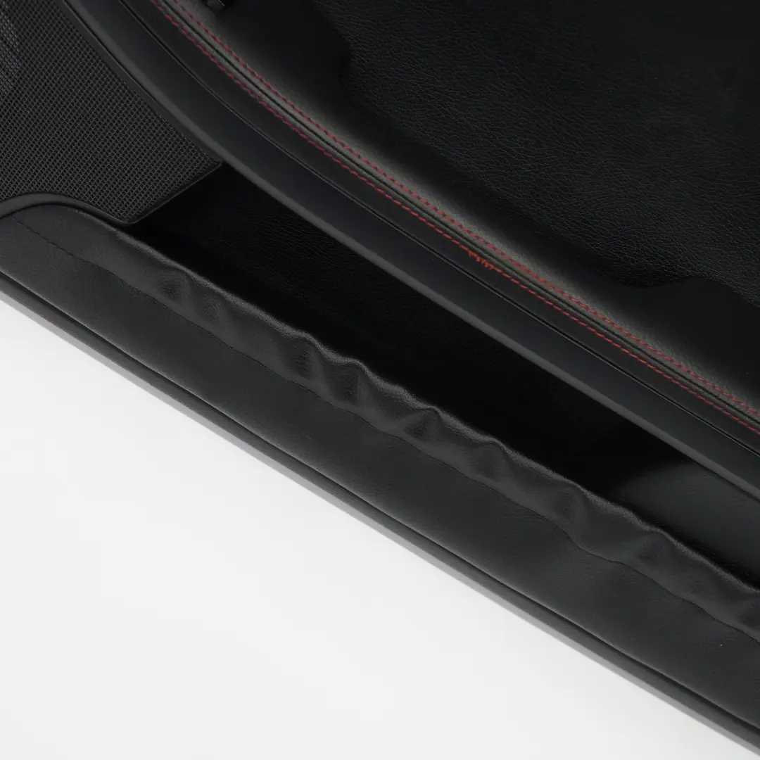 Door Card Mercedes SLK R172 Front Right O/S Black Leather Red Thread to with Part number A1727200263 Door Card Mercedes SLK R172 Front Right O/S Black Leather Red Thread - SKU rhd-A1727200263 - Part number A1727200263