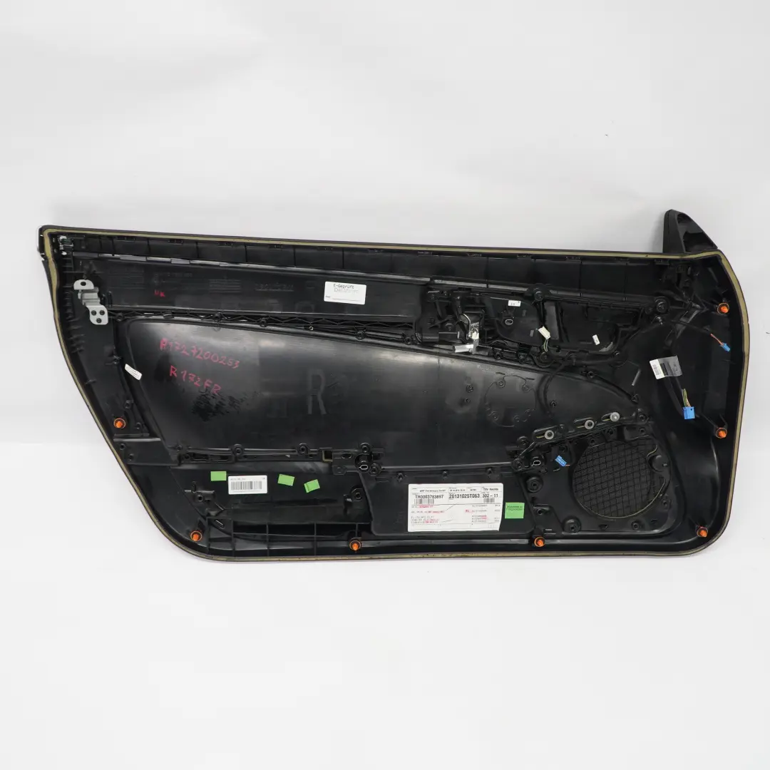 Door Card Mercedes SLK R172 Front Right O/S Black Leather Red Thread to with Part number A1727200263 Door Card Mercedes SLK R172 Front Right O/S Black Leather Red Thread - SKU rhd-A1727200263 - Part number A1727200263