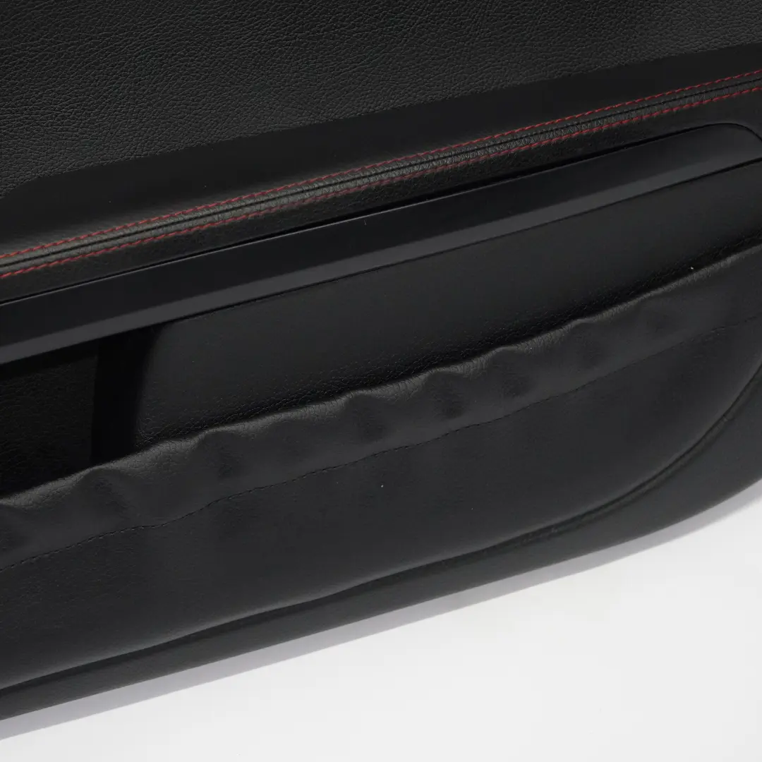 Door Card Mercedes SLK R172 Front Right O/S Black Leather Red Thread to with Part number A1727200263 Door Card Mercedes SLK R172 Front Right O/S Black Leather Red Thread - SKU rhd-A1727200263 - Part number A1727200263