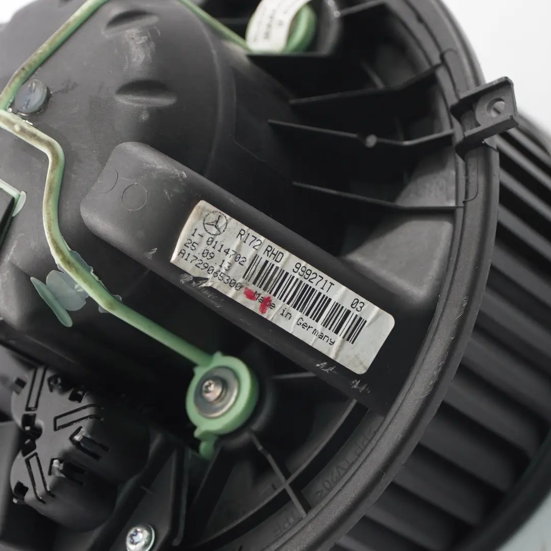 Heater Fan Blower Unit Motor to Mercedes SLK R172 with Part number A1729065300 Mercedes SLK R172 Heater Fan Blower Unit Motor - SKU rhd-A1729065300-1 - Part number A1729065300