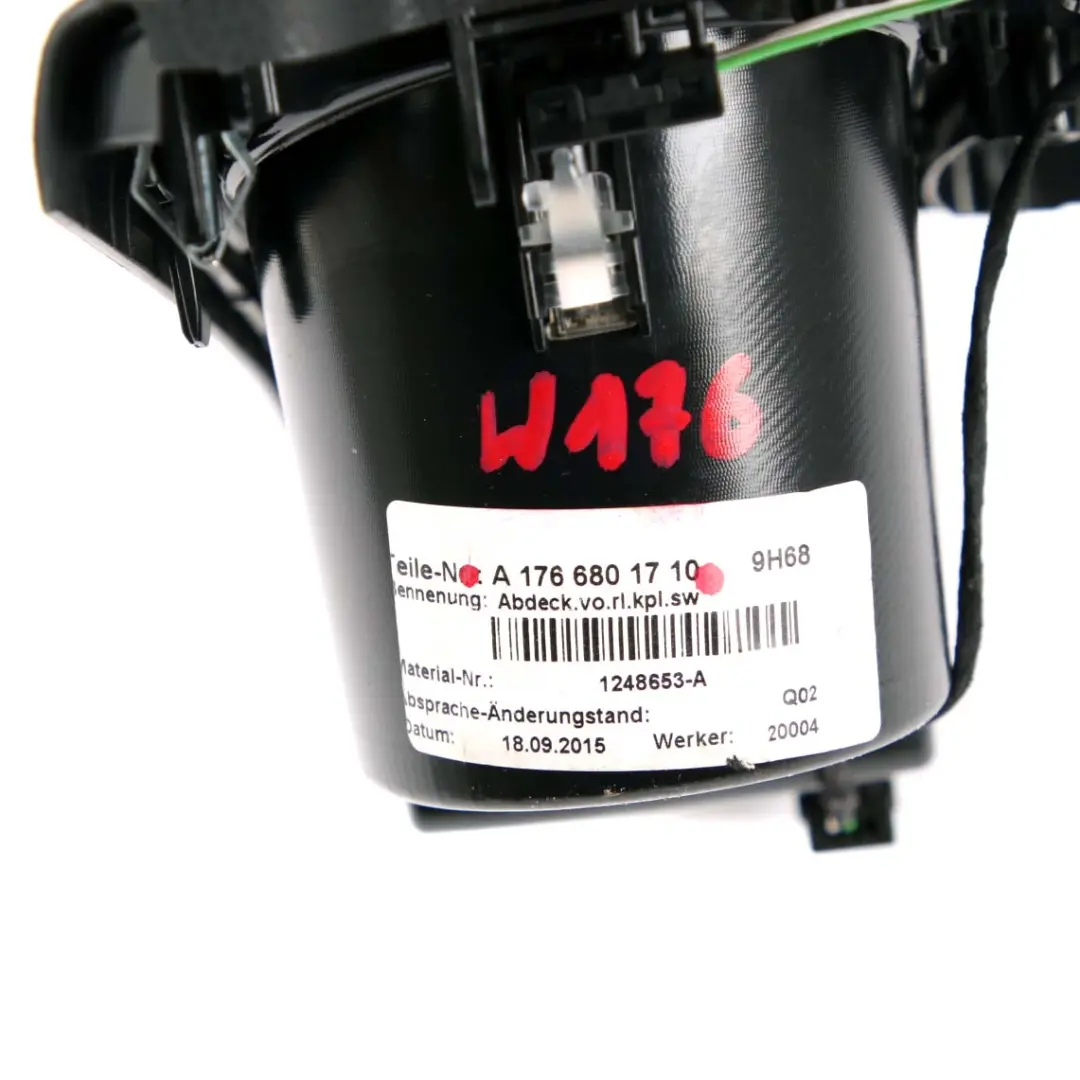 Mercedes-Benz A-Class W176 Centre Console Tunnel Cup Holder Storage Housing to with Part number A1766801710 Mercedes-Benz A-Class W176 Centre Console Tunnel Cup Holder Storage Housing - SKU rhd-A1766801710 - Part number A1766801710