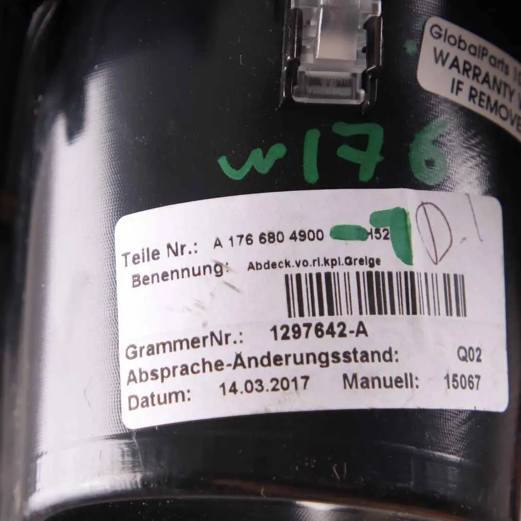 Centre Console Cup Holder Storage Housing Beige to Mercedes W176 with Part number A1766804900 Mercedes W176 Centre Console Cup Holder Storage Housing Beige - SKU rhd-A1766804900-1 - Part number A1766804900