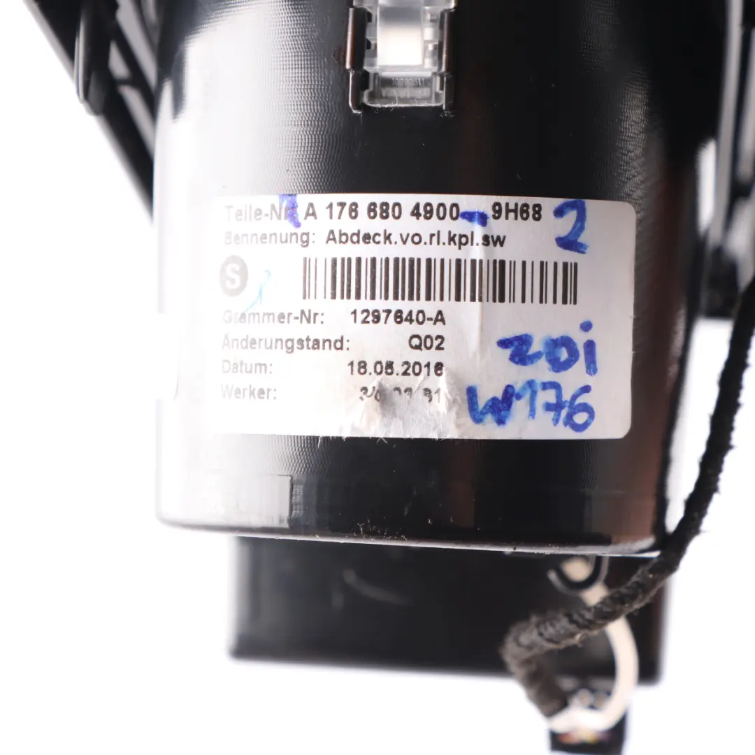 Centre Console Cup Holder Storage Housing Trim Black to Mercedes W176 with Part number A1766804900 Mercedes W176 Centre Console Cup Holder Storage Housing Trim Black - SKU rhd-A1766804900-2 - Part number A1766804900