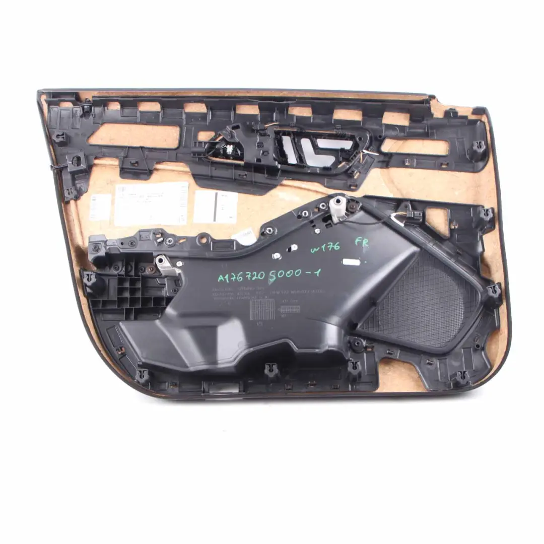 Front Door Card Mercedes W176 Right O/S Trim Panel Cover Imitation Leather Grey to with Part number A1767205000 Front Door Card Mercedes W176 Right O/S Trim Panel Cover Imitation Leather Grey - SKU rhd-A1767205000-1 - Part number A1767205000