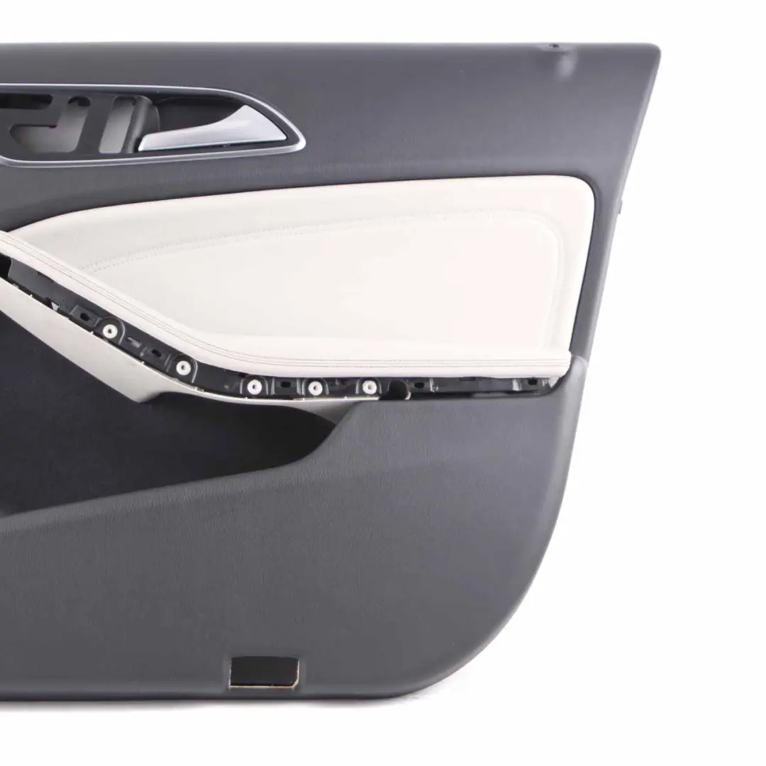 Front Door Card Mercedes W176 Right O/S Trim Panel Cover Imitation Leather Grey to with Part number A1767205000 Front Door Card Mercedes W176 Right O/S Trim Panel Cover Imitation Leather Grey - SKU rhd-A1767205000-1 - Part number A1767205000