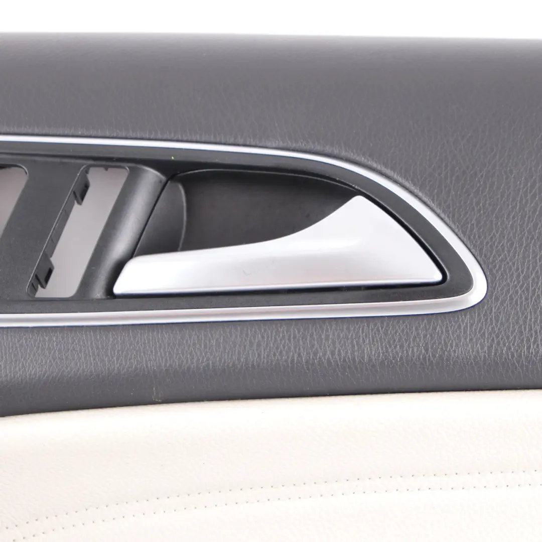 Front Door Card Mercedes W176 Right O/S Trim Panel Cover Imitation Leather Grey to with Part number A1767205000 Front Door Card Mercedes W176 Right O/S Trim Panel Cover Imitation Leather Grey - SKU rhd-A1767205000-1 - Part number A1767205000