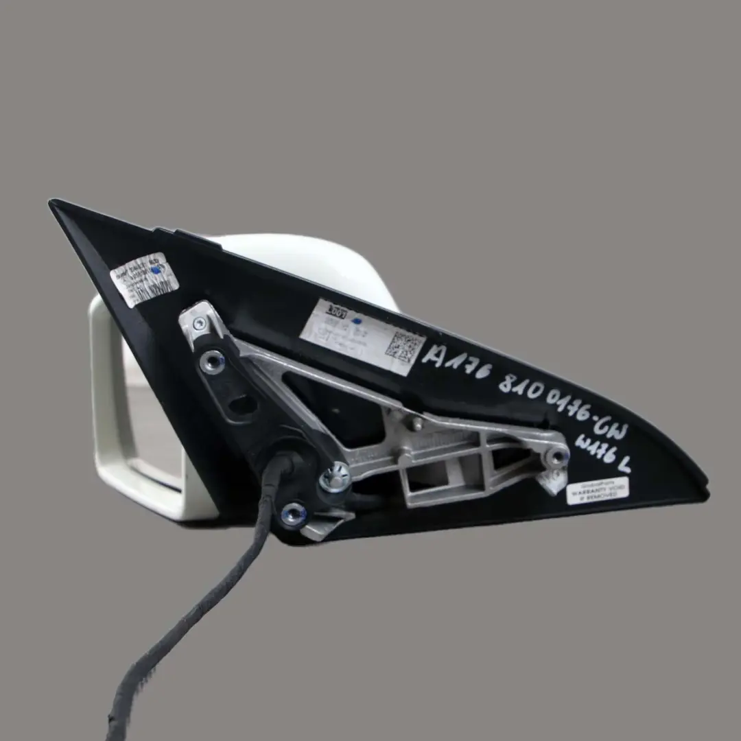 Door Wing Mirror Mercedes W176 Left N/S Outside A-Class Calcite White 650 to with Part number A1768100176 Door Wing Mirror Mercedes W176 Left N/S Outside A-Class Calcite White 650 - SKU rhd-A1768100176-CW - Part number A1768100176