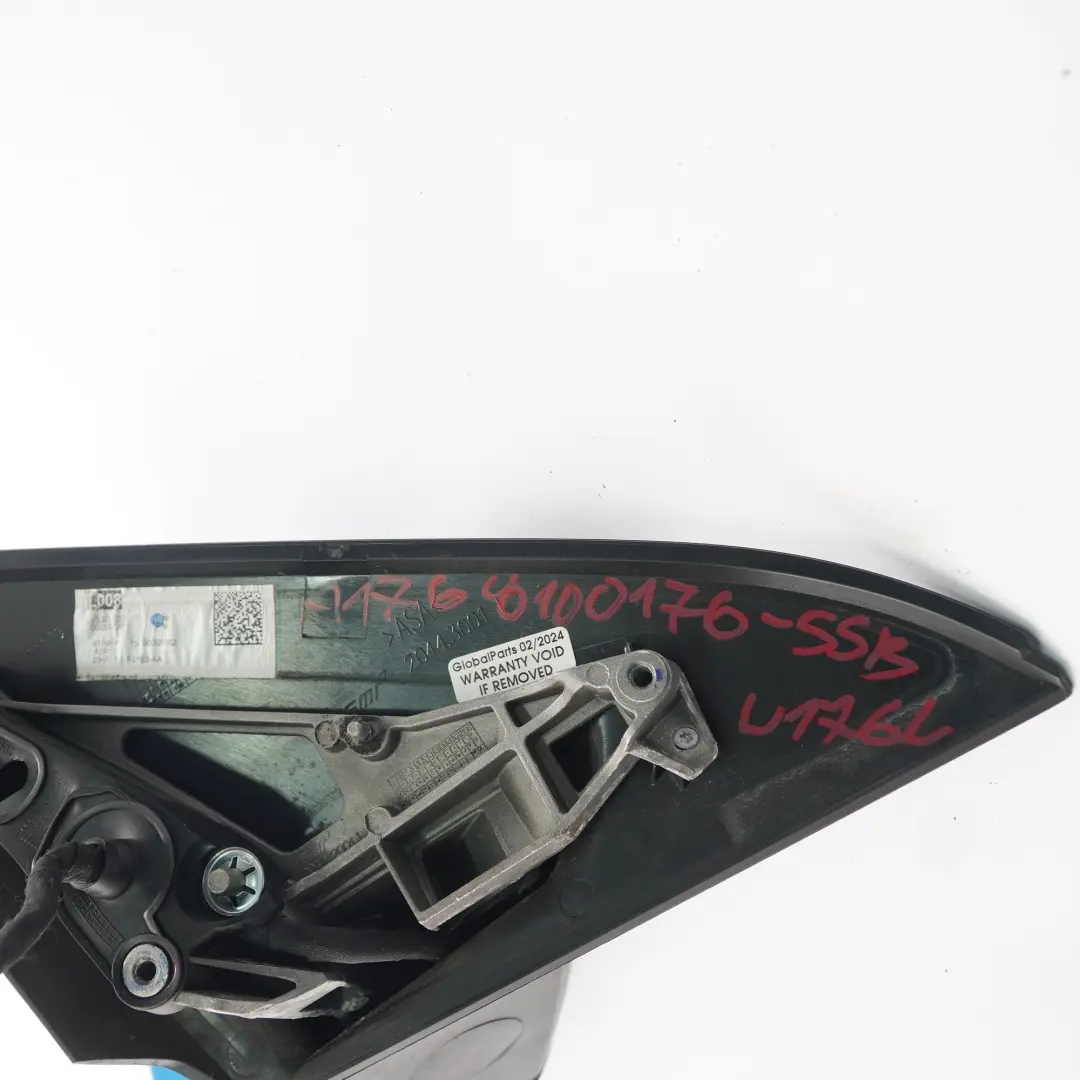 Mercedes W176 Wing Mirror Door Left N/S Outside South Seas Blue Metallic - 162 - SKU rhd-A1768100176-SSB - Part number A1768100176
