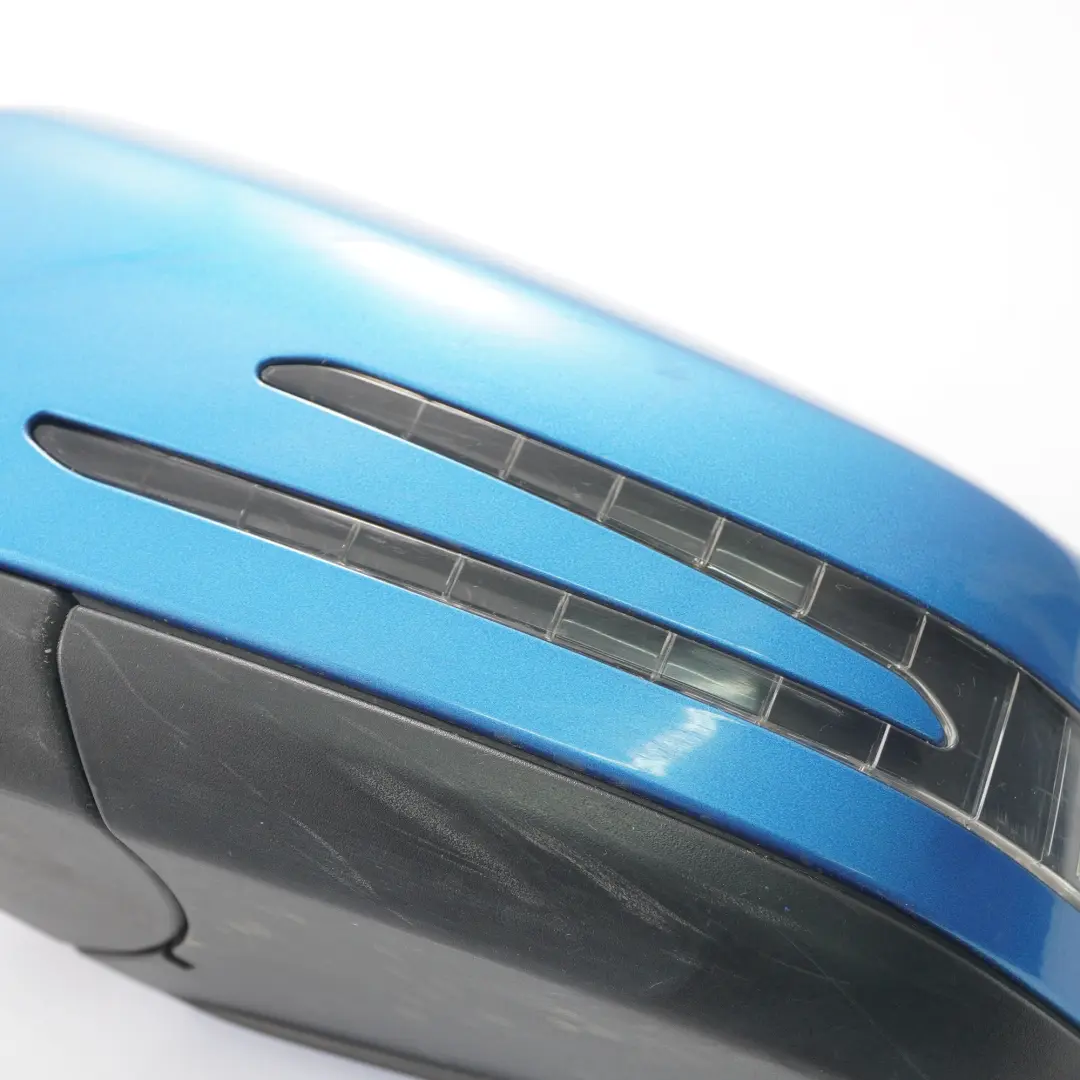 Mercedes W176 Wing Mirror Door Left N/S Outside South Seas Blue Metallic - 162 - SKU rhd-A1768100176-SSB - Part number A1768100176