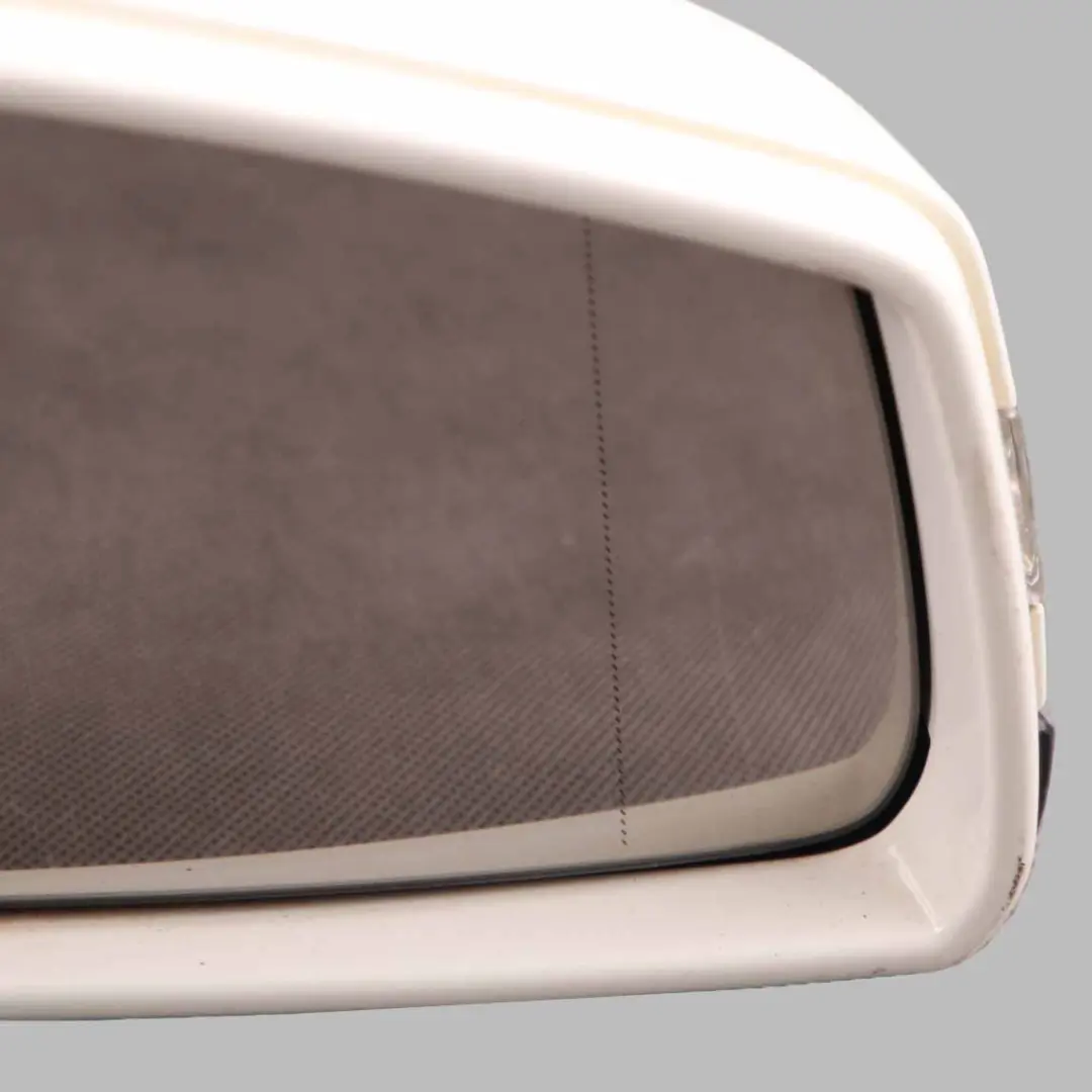 Wing Mirror Outside Power Fold Door Right O/S Calcite White - 650 to Mercedes W176 with Part number A1768100200 Mercedes W176 Wing Mirror Outside Power Fold Door Right O/S Calcite White - 650 - SKU rhd-A1768100200-CW - Part number A1768100200