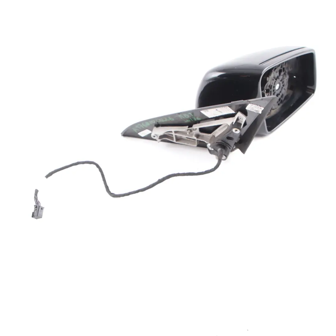 Mercedes W176 Wing Mirror Door Right O/S Outside Kosmos Black Metallic - 191 - SKU rhd-A1768100276-KB1 - Part number A1768100276