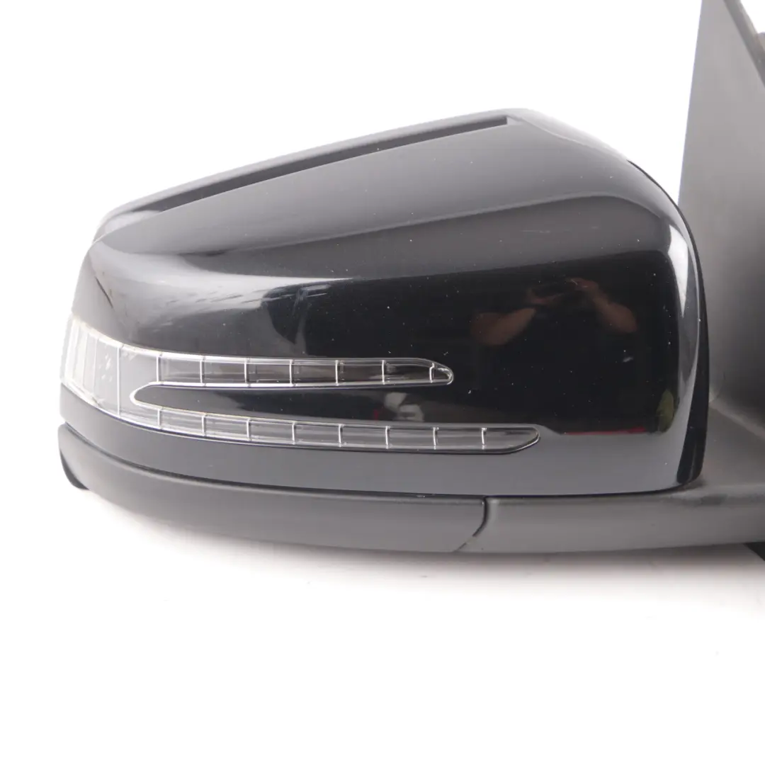 Mercedes W176 Wing Mirror Door Right O/S Outside Kosmos Black Metallic - 191 - SKU rhd-A1768100276-KB1 - Part number A1768100276